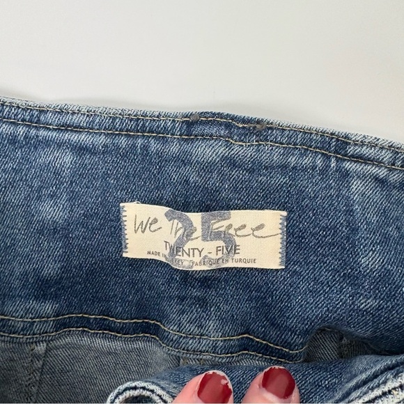 We The Free Zip Up Virgo Denim Mini Skirt - Picture 6 of 9